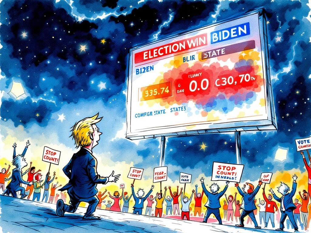 Trumpy-Wumpy furious on election night watching Biden win state after state