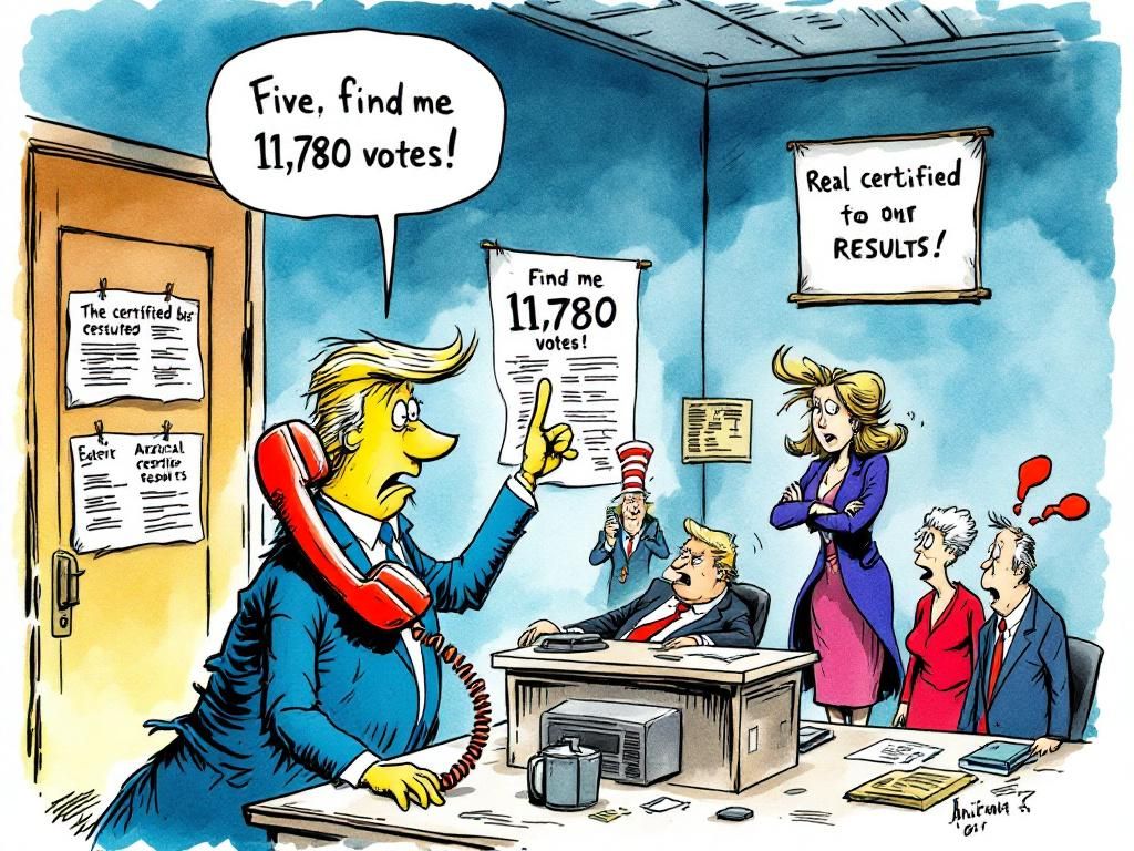 Trumpy-Wumpy pressuring Georgia and other state officials to find nonexistent votes
