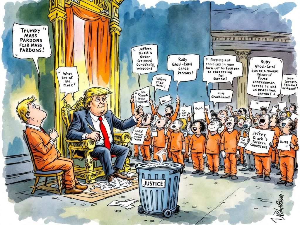 Trumpy-Wumpy mass-pardoning convicted criminals including fake electors and Jan 6 rioters